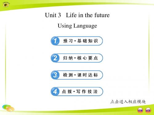 人教版高二英语必修五Unit 3 Using Language