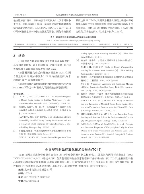 全国塑料制品标准化技术委员会(TC48)