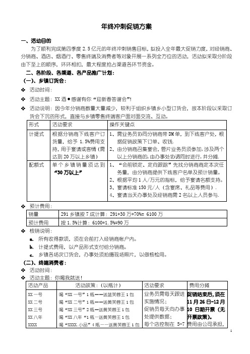 年终冲刺促销方案(3)