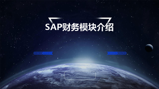 SAP财务模块介绍