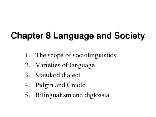 Language and Society