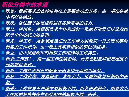 职位分类公共部门人力资源管理