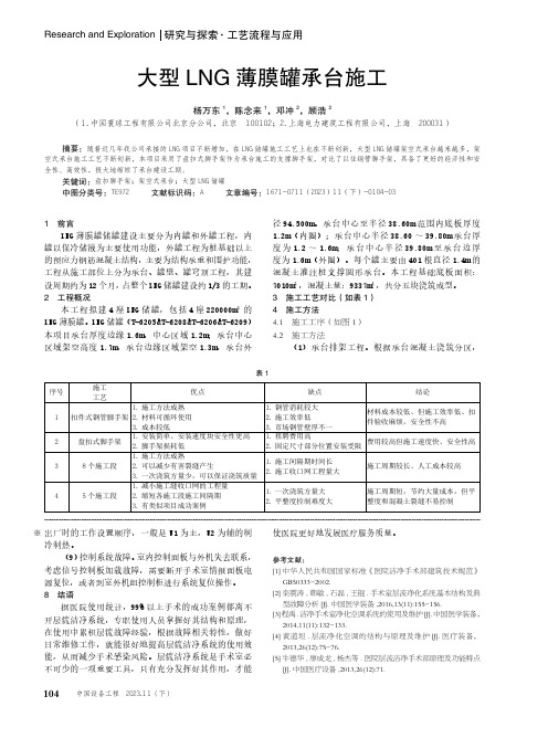 大型LNG薄膜罐承台施工