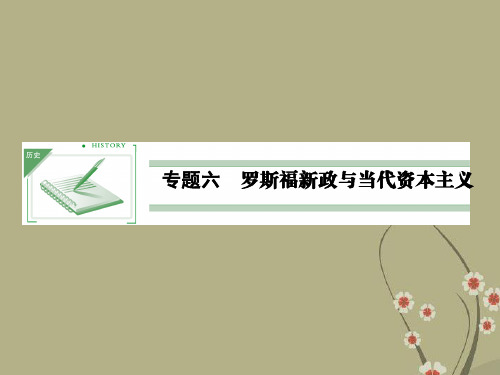 高中历史 6.1“自由放任”的美国教学课件 人民版必修2