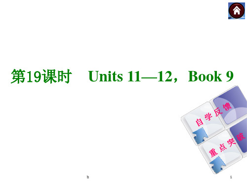 人教版复习方案《教材考点梳理》权威课件(全国通用)：第19课时 Units 11—12,Book 9