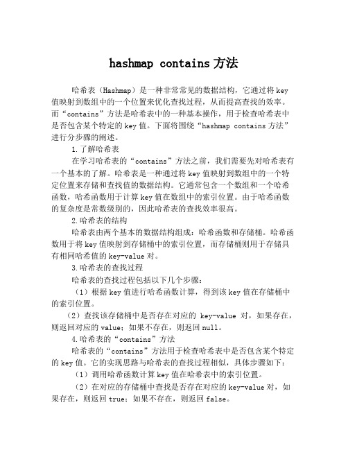 hashmap contains方法