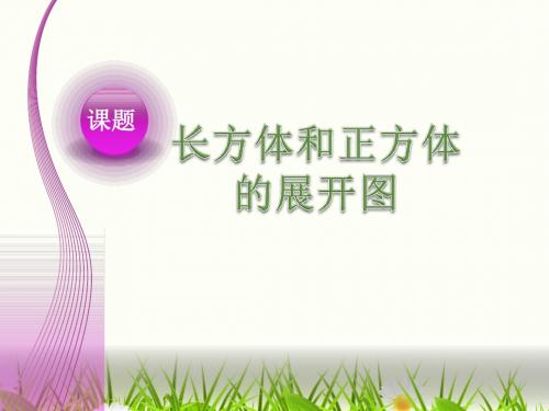 长方体和正方体展开图