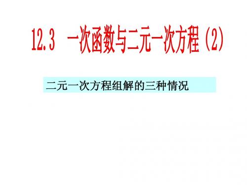 12.3.2一次函数与二元一次方程组2