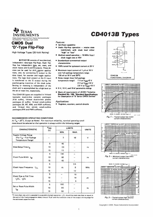 CD4013中文资料_数据手册_参数