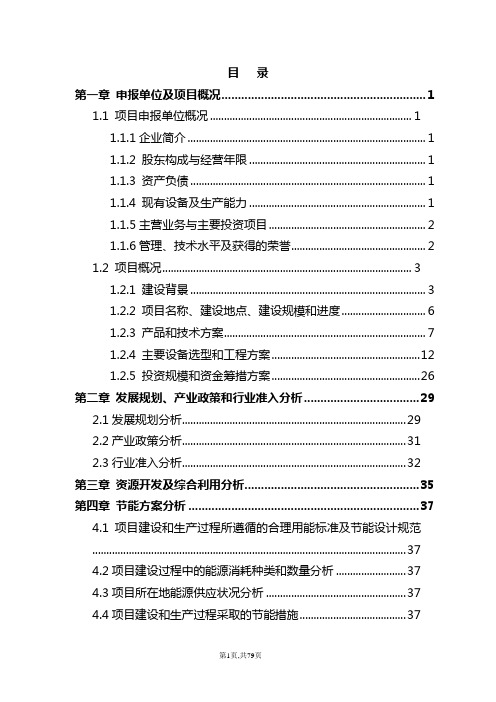 XXX水泥有限公司年产100万吨复合水泥粉磨站技术改造项目申请报告