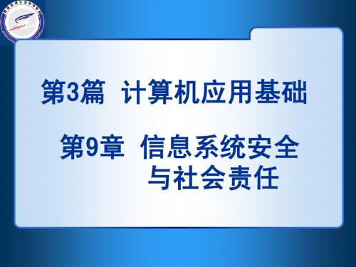 信息系统安全与社会责任