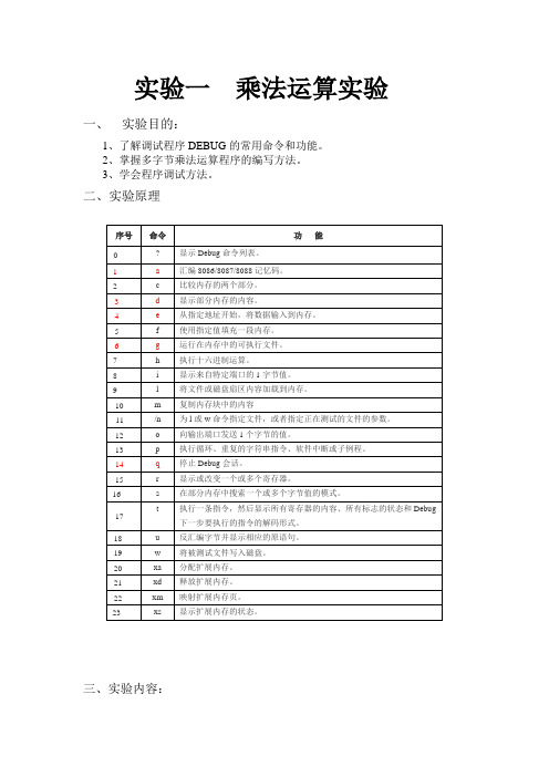 计算机应用实验报告