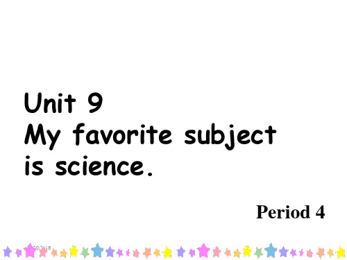 人教版新目标七年级上Unit9myfavoritesubjectisscienceperiod4课件培训课件