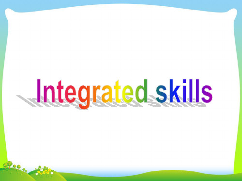 牛津译林八年级Unit 6 Sunshine for all Integrated skills