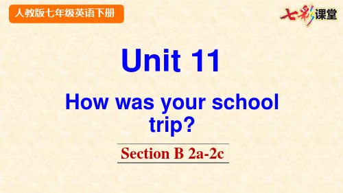 2020春七彩课堂人教版初中英语七年级下册教学课件Unit 11 Section B 2a-2c