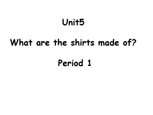 英语九年级人教unit5period 1PPT课件