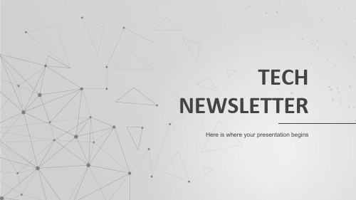 Tech Newsletter科技信息介绍PPT模板