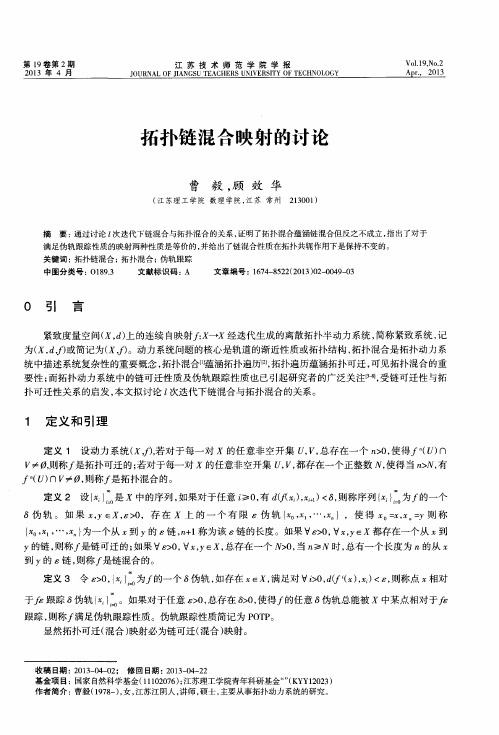 拓扑链混合映射的讨论