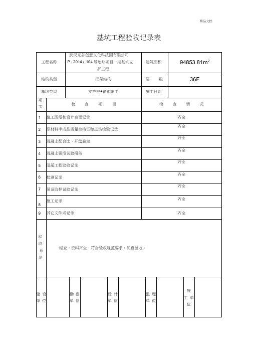 基坑工程验收记录表(20201124185253)