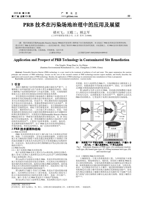 PRB技术在污染场地治理中的应用及展望