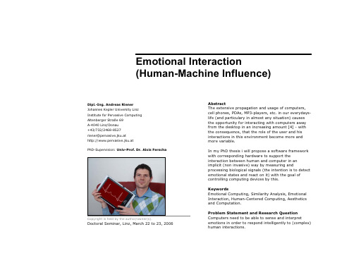 Emotional Interaction