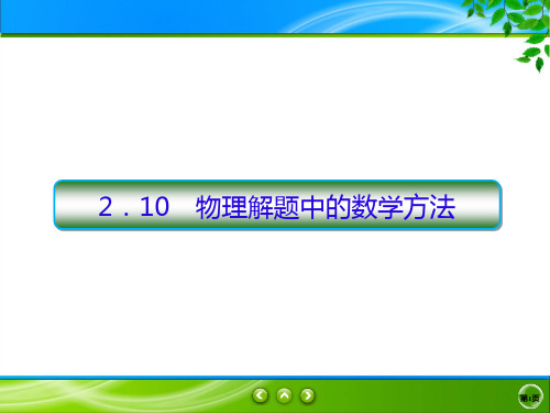 2020高考物理二轮抓分天天练课件：热点题型练+2.10