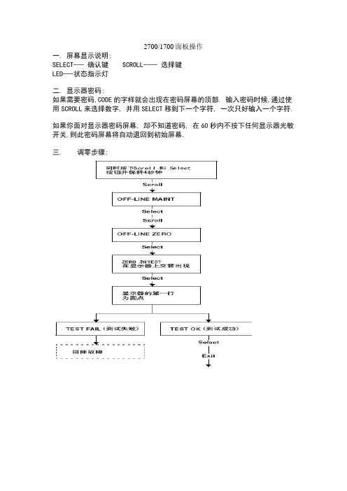 艾默生罗斯蒙特2700_1700质量流量计中文手册