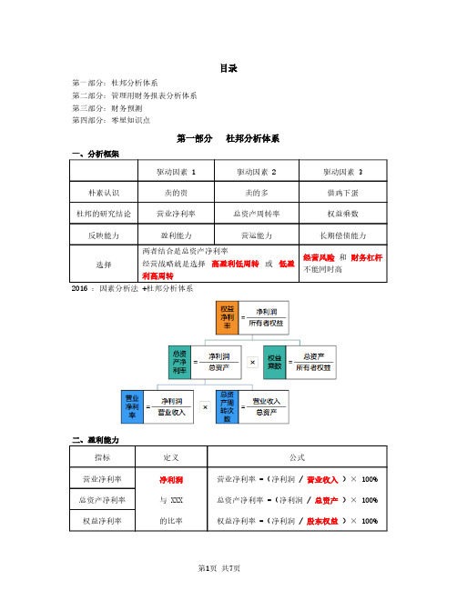 2020注会 财管 第12讲_图表总结第二章