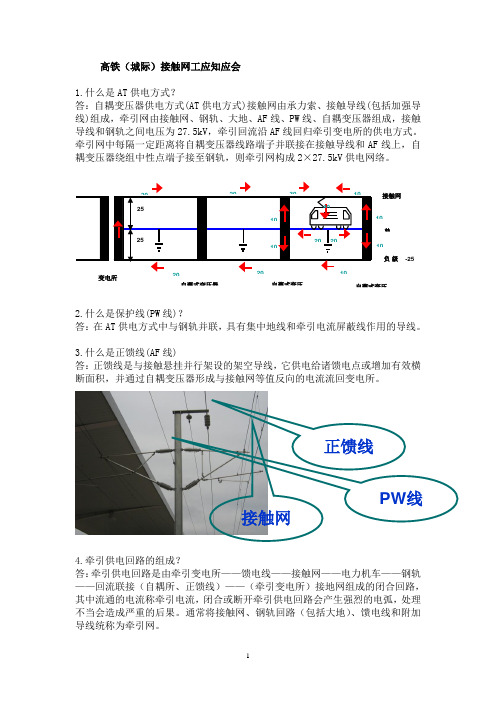 高铁(城际)接触网工应知应会