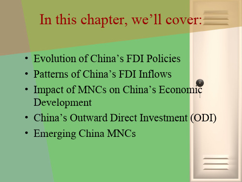 世界经济概论英文版chapter13ForeignDirectInvestment