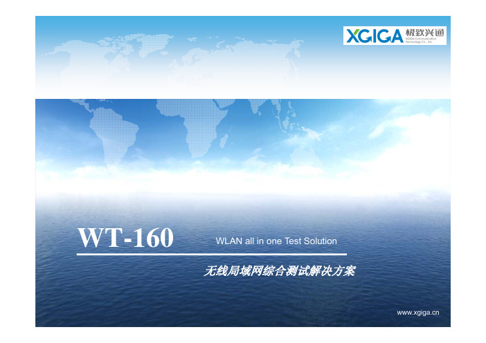 WT160 WLAN Test Solution Presentation