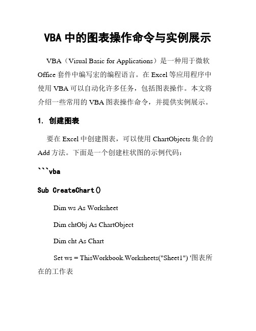 VBA中的图表操作命令与实例展示