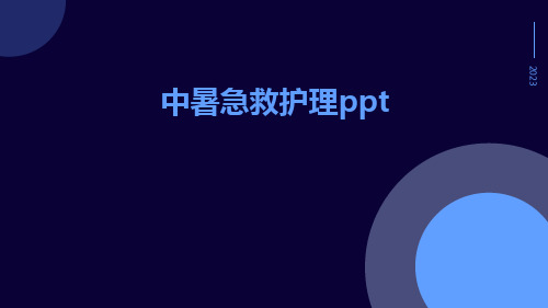 中暑急救护理ppt