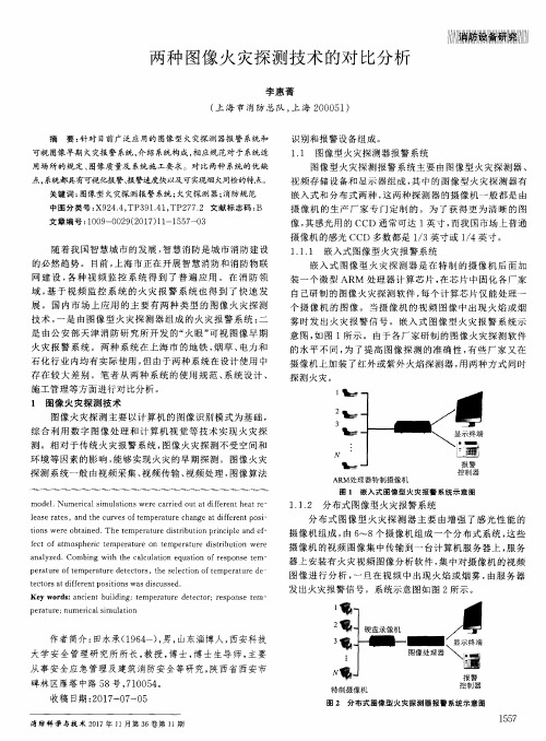 两种图像火灾探测技术的对比分析