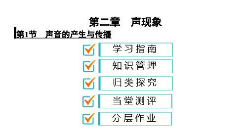 人教版八年级物理上册课件：第2章 第1节 声音的产生与传播(共31张PPT)