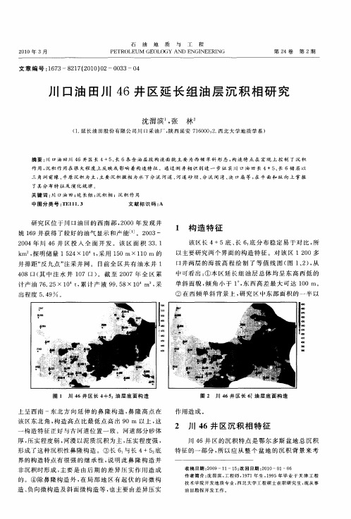 川口油田川46井区延长组油层沉积相研究