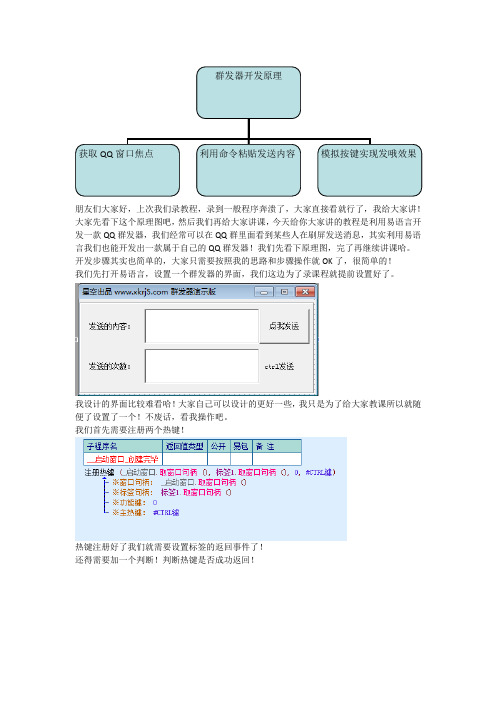 独立开发QQ一键消息群发工具!教程