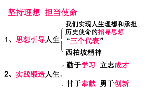 九年级政治坚持理想 担当使命1(PPT)5-3