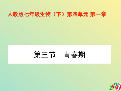 新人教版七级生物下册 青春期2021优质ppt