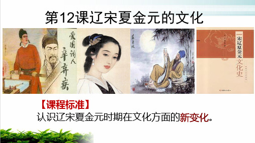人教新版必修中外历史纲要上辽宋夏金元的文化【课件】PPT完整版