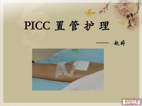 PICC 置 管 护 理