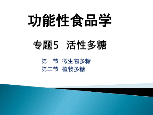 专题5 活性多糖