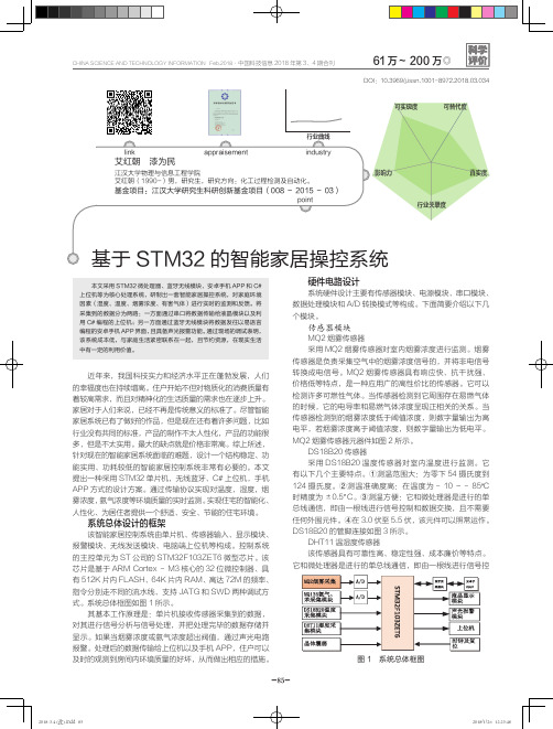 基于STM32的智能家居操控系统