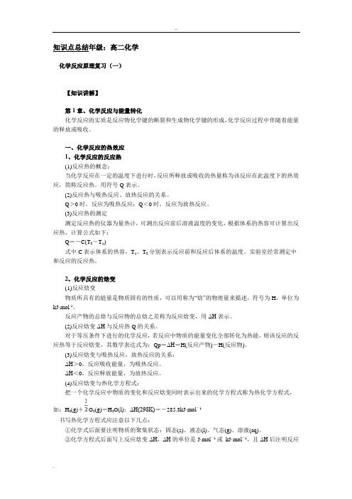 高二化学知识点总结