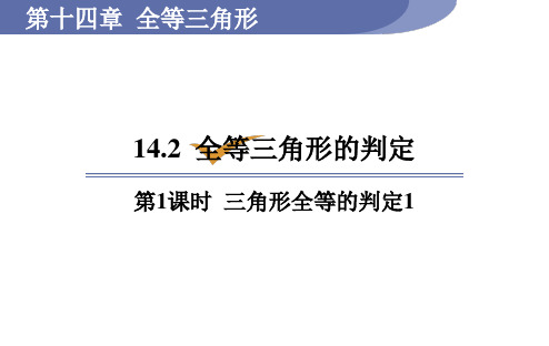 沪科版八年级数学上册课件 14-2-1 全等三角形的判定定理