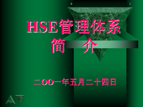 HSE管理体系介绍