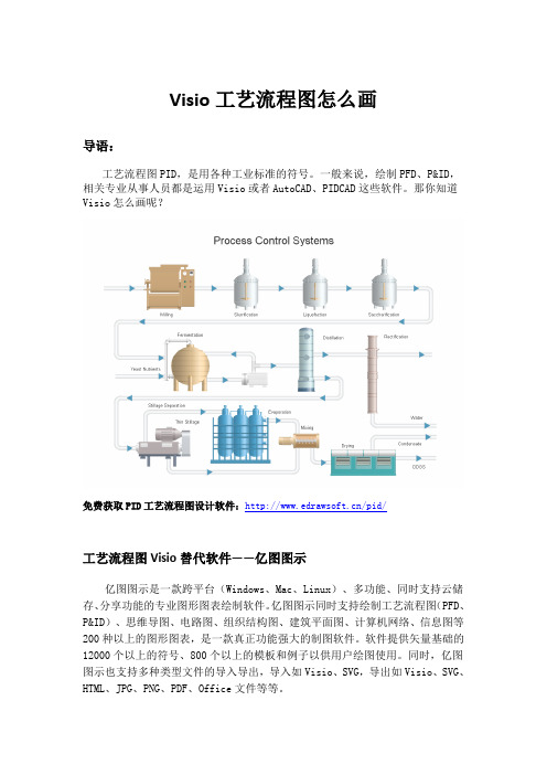 Visio工艺流程图怎么画