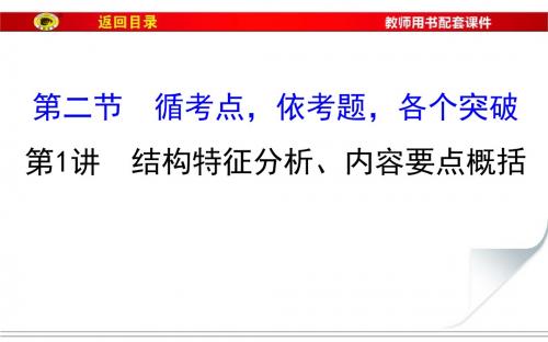 2017届福建省高考语文第一轮总复习课件：专题六 散文阅读 第二节 第1讲
