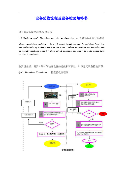 设备验收流程及设备检验规格书