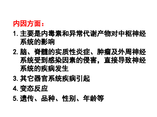 兽医内科学第六章神经系统疾病